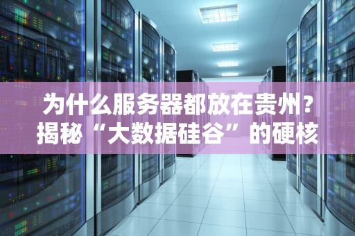 为什么服务器都放在贵州？揭秘“大数据硅谷”的硬核优势！
