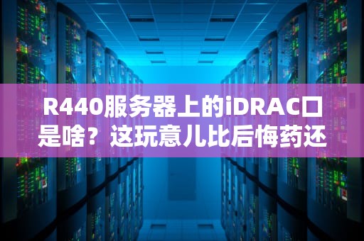 R440服务器上的iDRAC口是啥？这玩意儿比后悔药还管用！