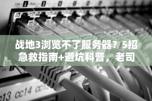 战地3浏览不了服务器？5招急救指南+避坑科普，老司机带你飙车！