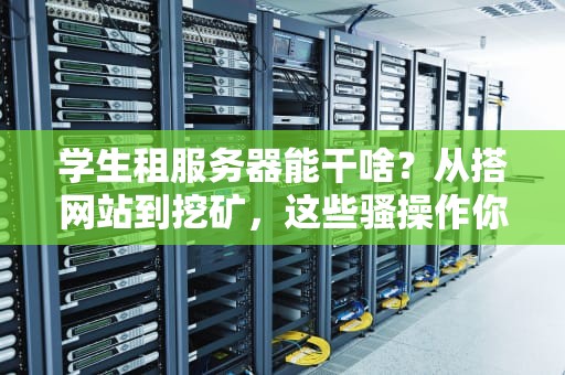 学生租服务器能干啥？从搭网站到挖矿，这些骚操作你绝对想不到！