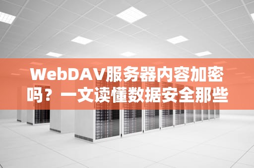 WebDAV服务器内容加密吗？一文读懂数据安全那些事儿！