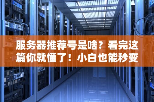 服务器推荐号是啥？看完这篇你就懂了！小白也能秒变“服务器老司机”！