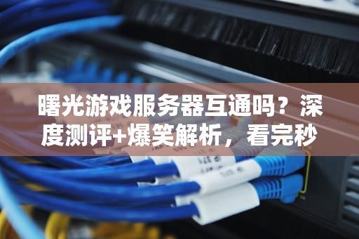曙光游戏服务器互通吗？深度测评+爆笑解析，看完秒懂！