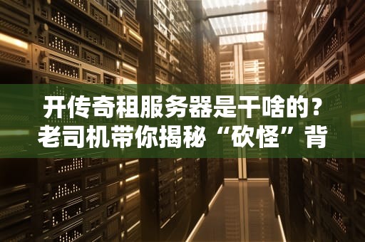开传奇租服务器是干啥的？老司机带你揭秘“砍怪”背后的技术江湖！