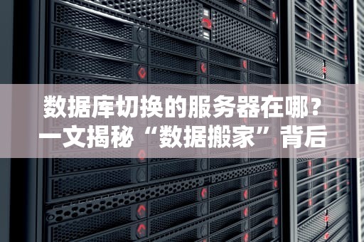 数据库切换的服务器在哪？一文揭秘“数据搬家”背后的技术玄机！