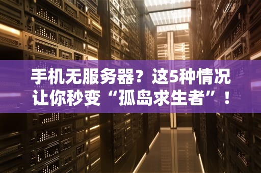 手机无服务器？这5种情况让你秒变“孤岛求生者”！
