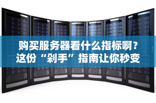 购买服务器看什么指标啊？这份“剁手”指南让你秒变老司机！