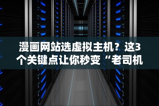 漫画网站选虚拟主机？这3个关键点让你秒变“老司机”！