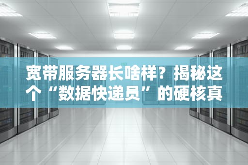 宽带服务器长啥样？揭秘这个“数据快递员”的硬核真面目！