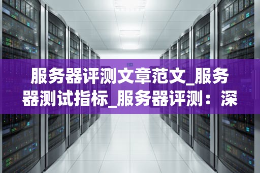 服务器评测文章范文_服务器测试指标_服务器评测：深度分析与比较