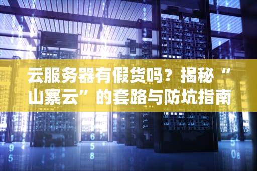 云服务器有假货吗？揭秘“山寨云”的套路与防坑指南