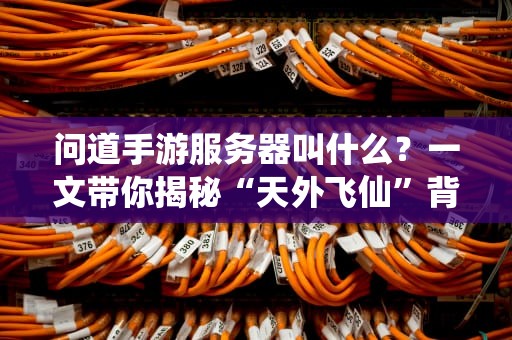 问道手游服务器叫什么？一文带你揭秘“天外飞仙”背后的技术玄机！
