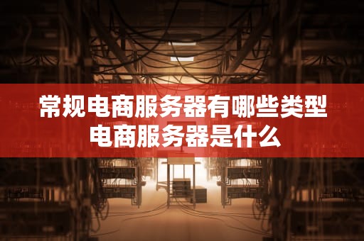 常规电商服务器有哪些类型 电商服务器是什么