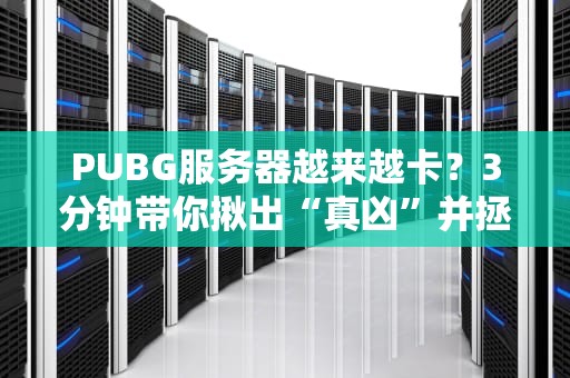 PUBG服务器越来越卡？3分钟带你揪出“真凶”并拯救你的吃鸡体验！