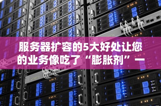 服务器扩容的5大好处让您的业务像吃了“膨胀剂”一样飞速成长！