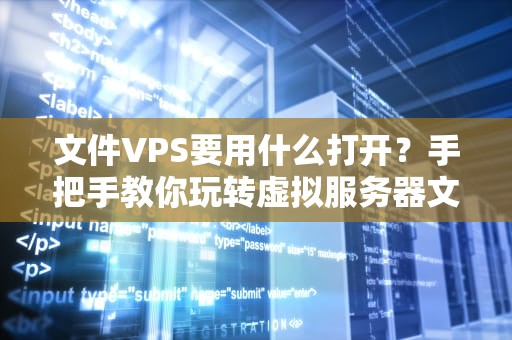 文件VPS要用什么打开？手把手教你玩转虚拟服务器文件管理！