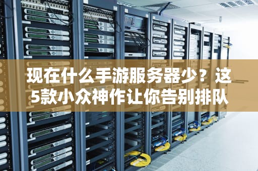 现在什么手游服务器少？这5款小众神作让你告别排队烦恼！