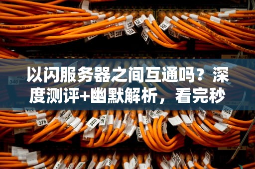 以闪服务器之间互通吗？深度测评+幽默解析，看完秒懂！