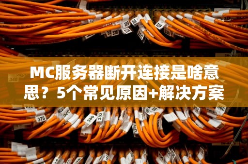 MC服务器断开连接是啥意思？5个常见原因+解决方案，老MC玩家也踩坑！