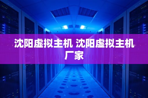 沈阳虚拟主机 沈阳虚拟主机厂家