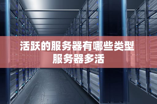 活跃的服务器有哪些类型 服务器多活