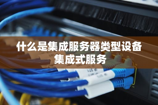 什么是集成服务器类型设备 集成式服务