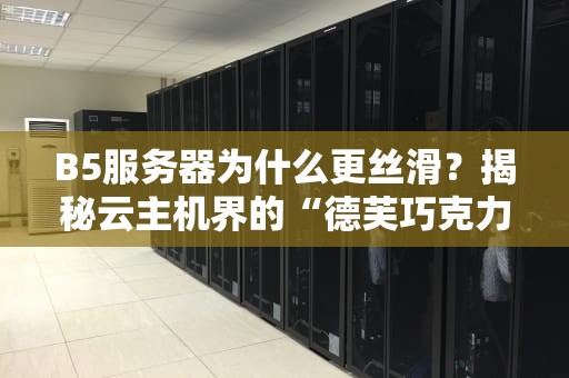 B5服务器为什么更丝滑？揭秘云主机界的“德芙巧克力”