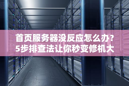 首页服务器没反应怎么办？5步排查法让你秒变修机大师！