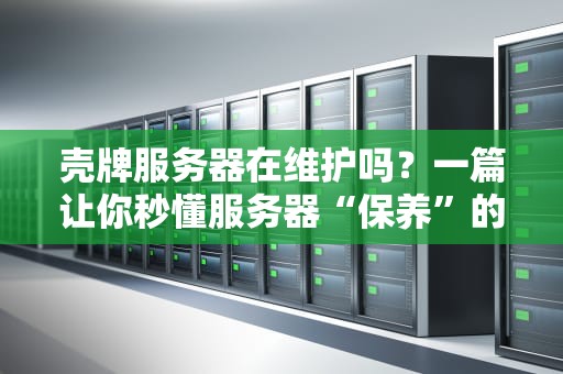 壳牌服务器在维护吗？一篇让你秒懂服务器“保养”的硬核科普！