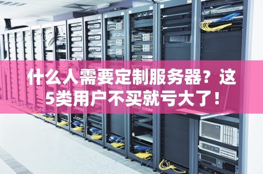 什么人需要定制服务器？这5类用户不买就亏大了！
