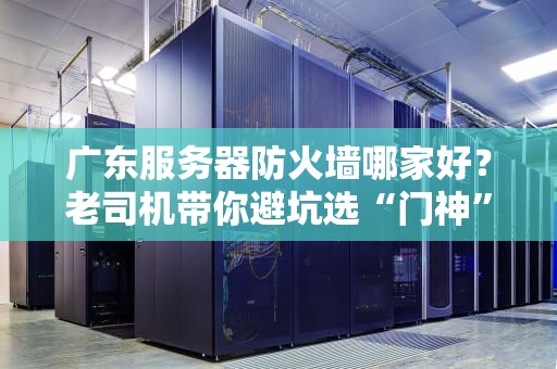 广东服务器防火墙哪家好？老司机带你避坑选“门神”！