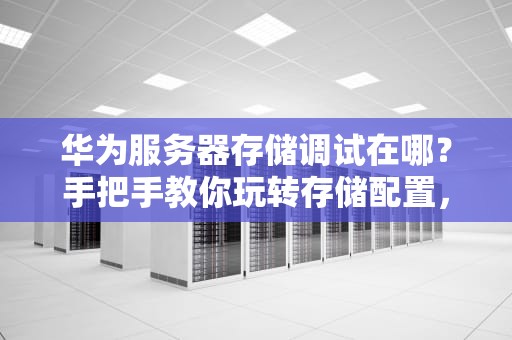 华为服务器存储调试在哪？手把手教你玩转存储配置，告别“找不到北”！