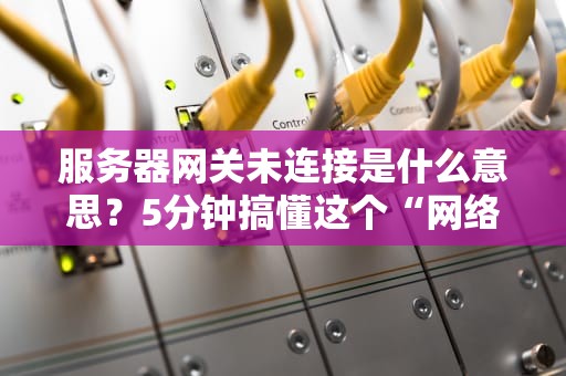 服务器网关未连接是什么意思？5分钟搞懂这个“网络红娘”罢工的真相！