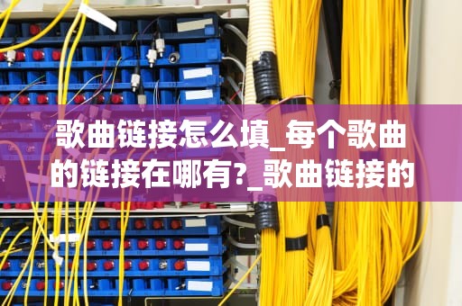 歌曲链接怎么填_每个歌曲的链接在哪有?_歌曲链接的填写与应用