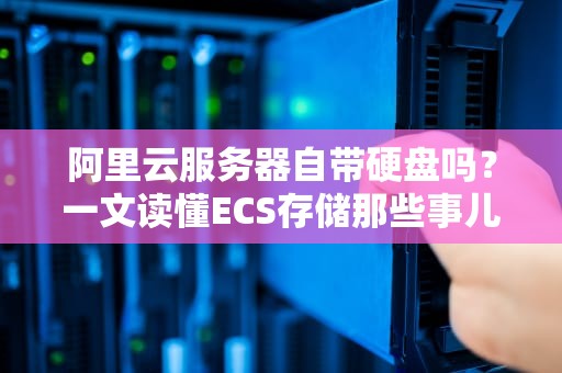 阿里云服务器自带硬盘吗？一文读懂ECS存储那些事儿（附选购建议）