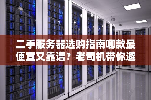 二手服务器选购指南哪款最便宜又靠谱？老司机带你避坑！
