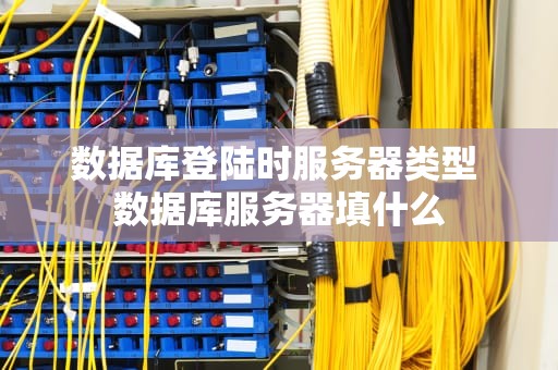 数据库登陆时服务器类型 数据库服务器填什么