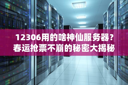 12306用的啥神仙服务器？春运抢票不崩的秘密大揭秘！