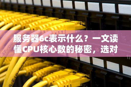 服务器6c表示什么？一文读懂CPU核心数的秘密，选对不踩坑！