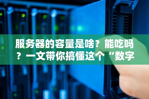 服务器的容量是啥？能吃吗？一文带你搞懂这个“数字大胃王”！