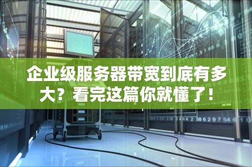 企业级服务器带宽到底有多大？看完这篇你就懂了！