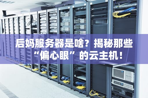 后妈服务器是啥？揭秘那些“偏心眼”的云主机！