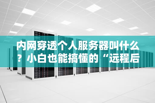 内网穿透个人服务器叫什么？小白也能搞懂的“远程后门”指南