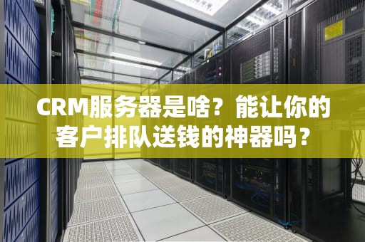 CRM服务器是啥？能让你的客户排队送钱的神器吗？