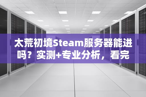 太荒初境Steam服务器能进吗？实测+专业分析，看完秒变老司机！