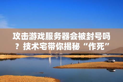 攻击游戏服务器会被封号吗？技术宅带你揭秘“作死”后果！