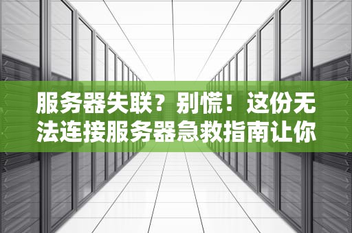 服务器失联？别慌！这份无法连接服务器急救指南让你秒变IT大神！