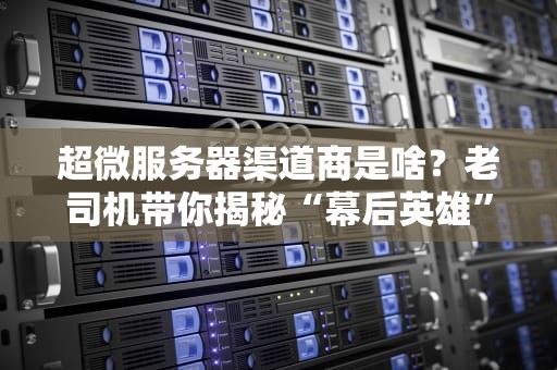 超微服务器渠道商是啥？老司机带你揭秘“幕后英雄”的硬核操作！