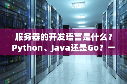 服务器的开发语言是什么？Python、Java还是Go？一文读懂后端开发语言选型！