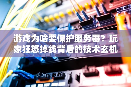 游戏为啥要保护服务器？玩家狂怒掉线背后的技术玄机！